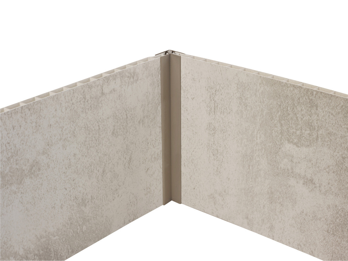 Profil d'angle en PVC pour lambris 8 mm épais.