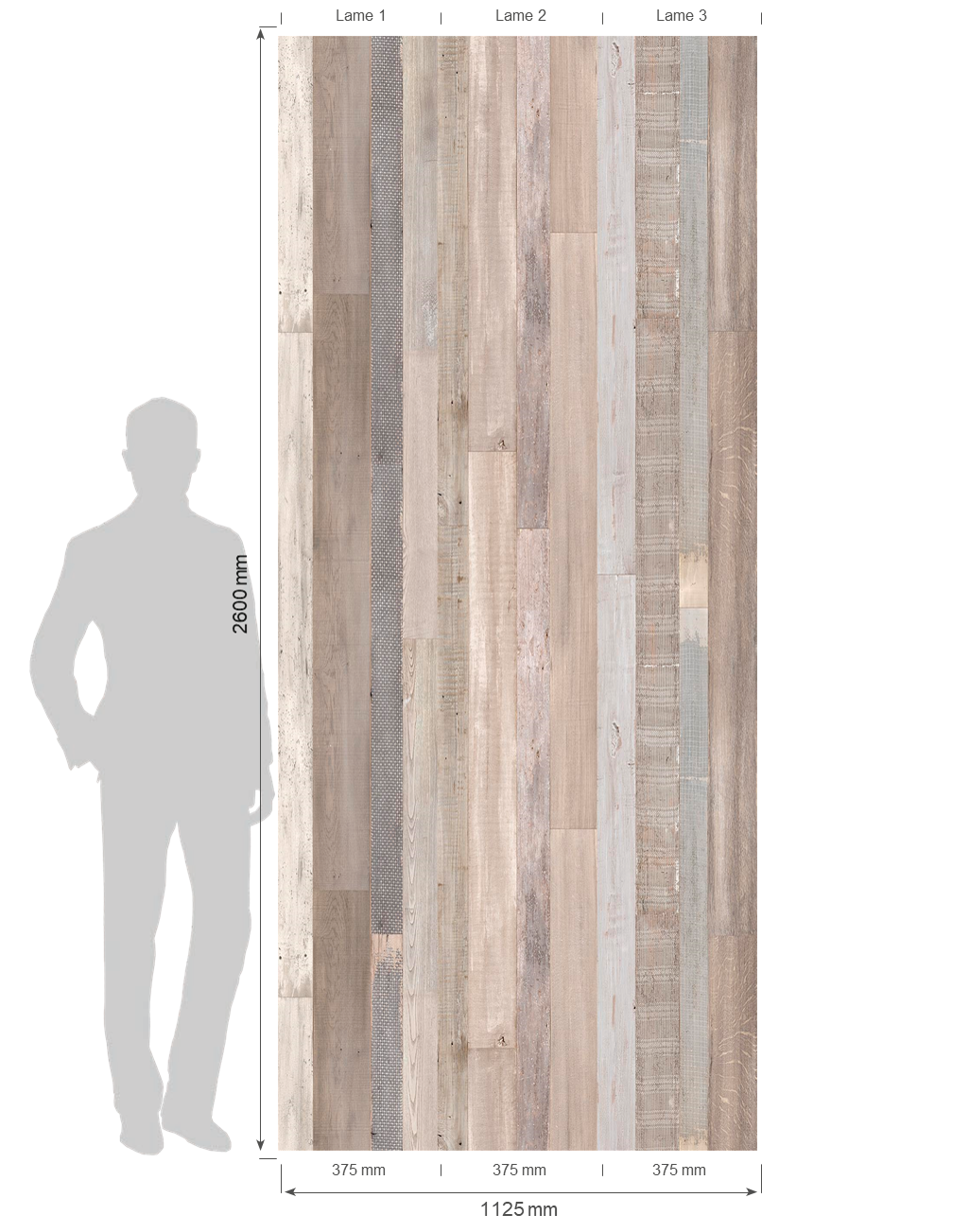 Revestimiento Element 3D Patchwork claro