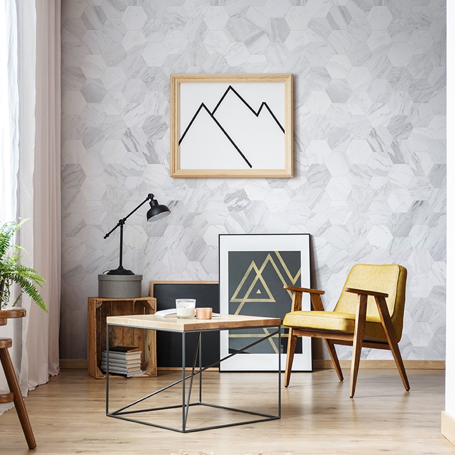 3D Marble Tomette cladding