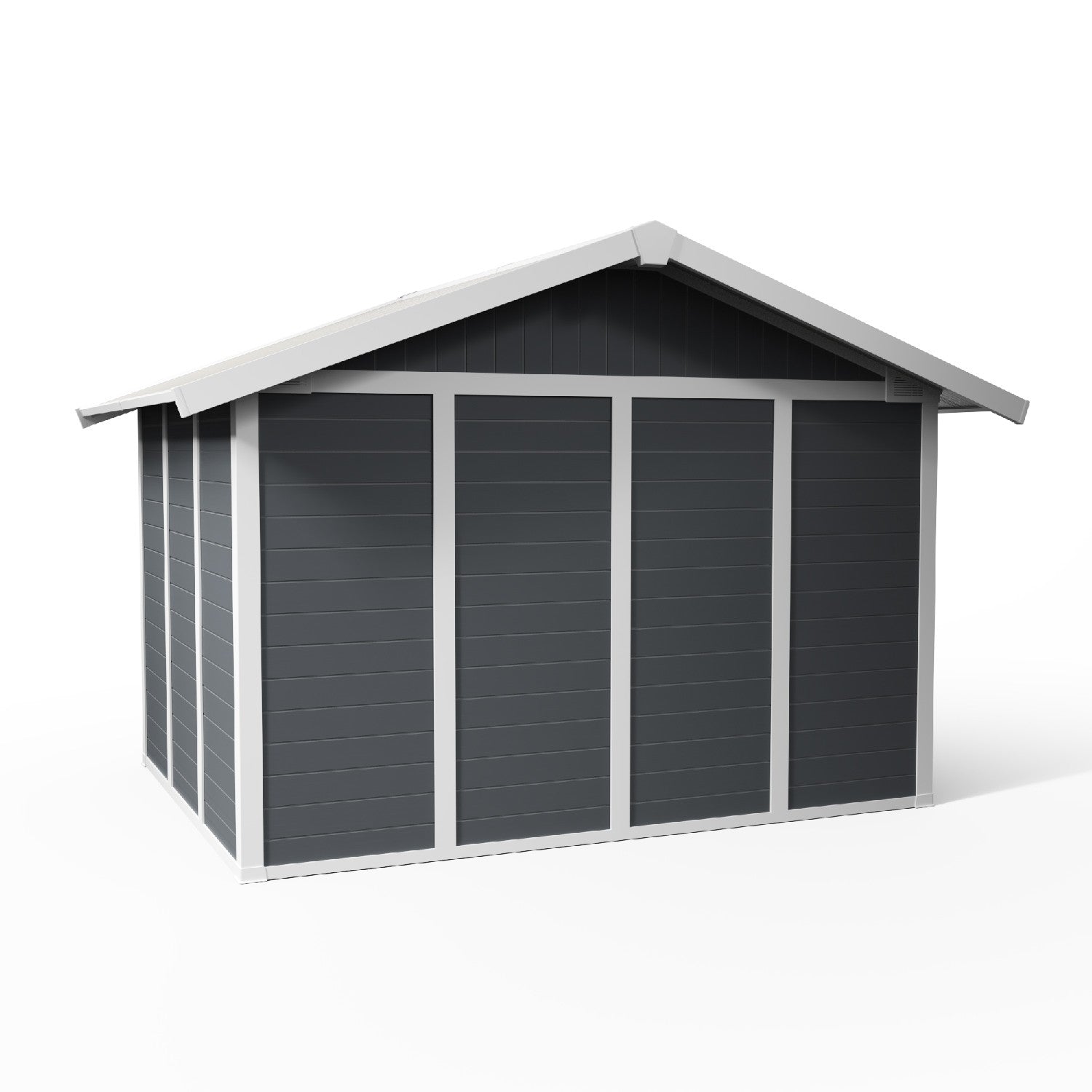 Caseta de jardín 7,5 m² Gris oscuro Basic Home