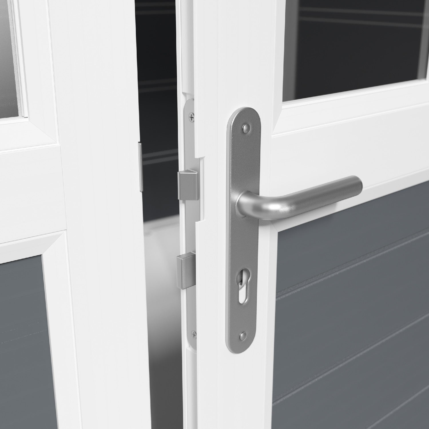 Abri de jardin 11 m² gris foncé Déco