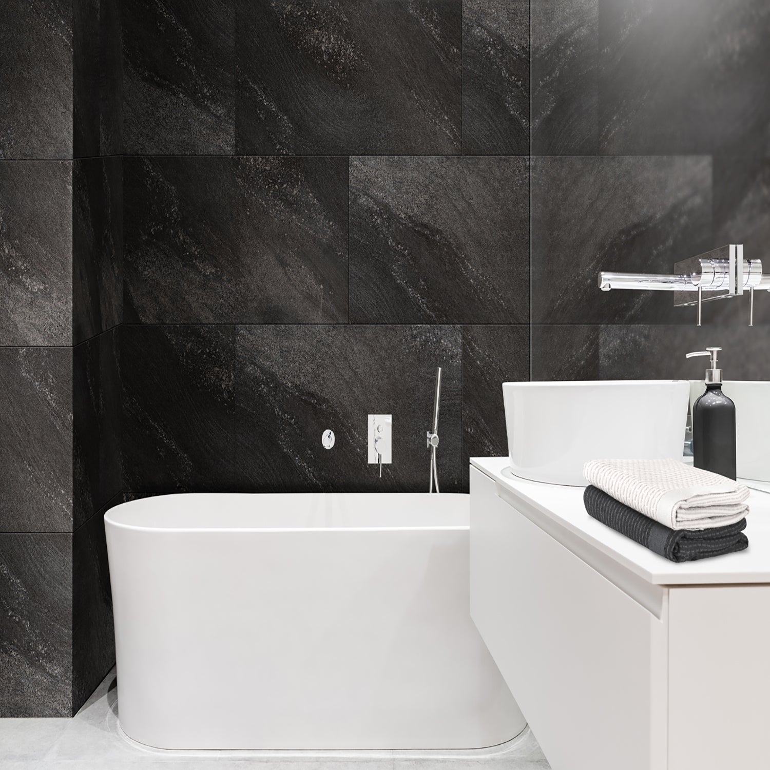 Azulejos para paredes Gx Wall+ 45x90 cm Dark stone