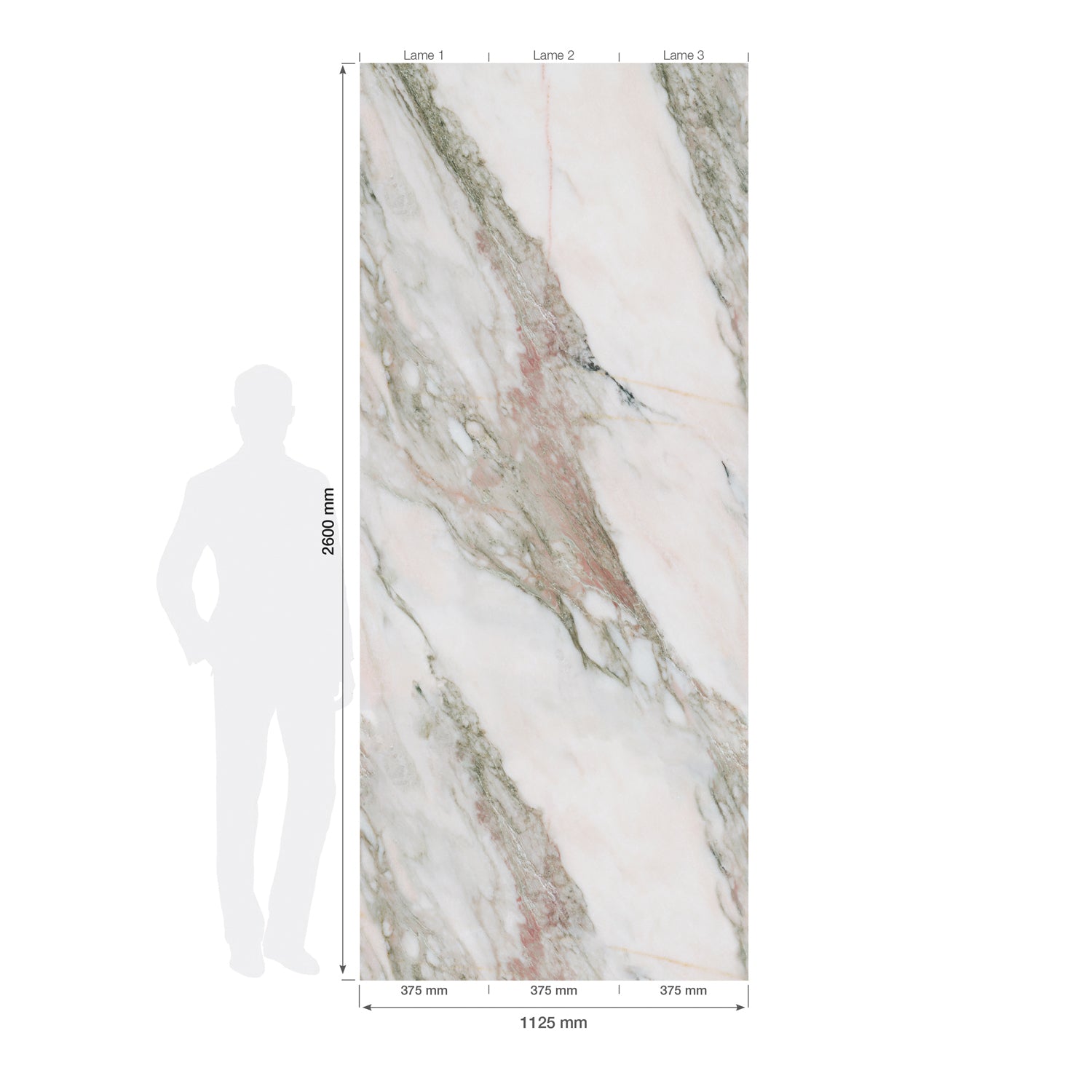 3D cladding Aurora pink marble