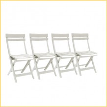 Pack 4 chaises pliantes Miami dont 1 offerte