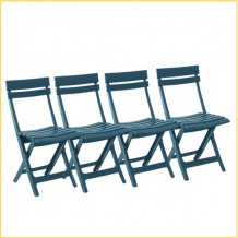 Pack 4 chaises Miami pliantes dont 1 offerte
