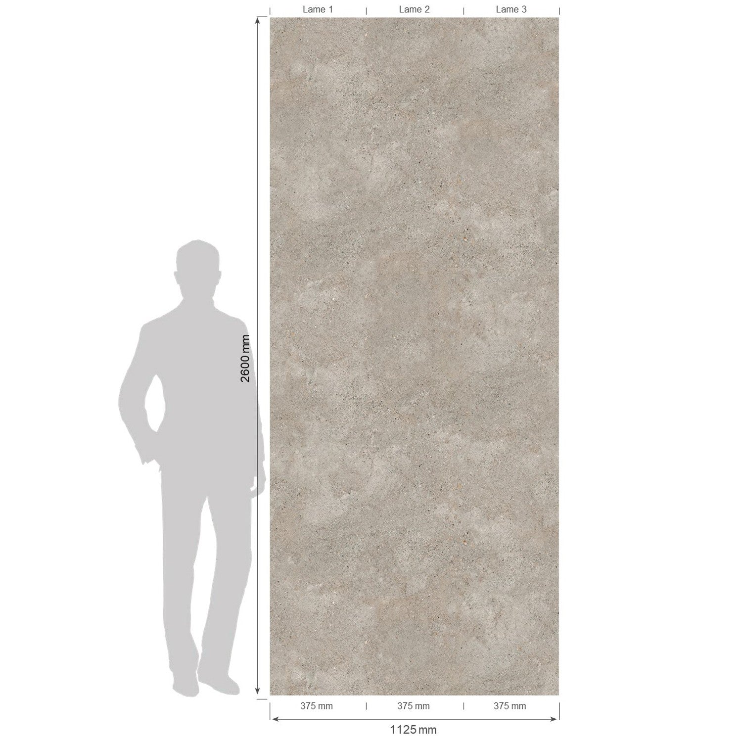 cladding 3D Grigio cladding , Matte finish - Grosfillex