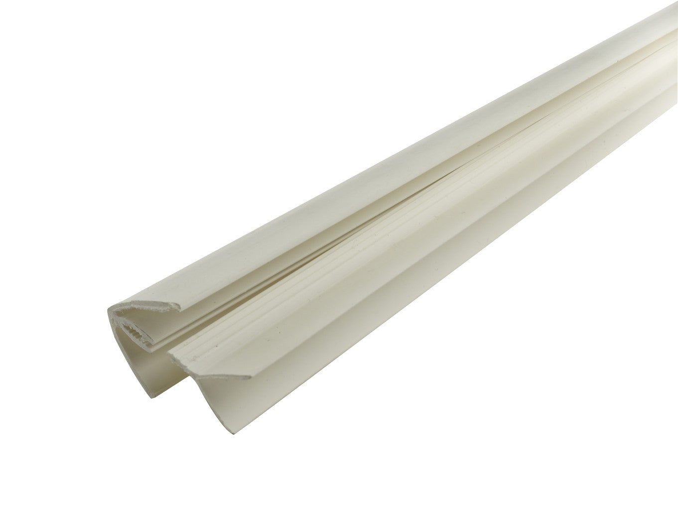 Profil d'angle en PVC pour lambris 8 mm épais.