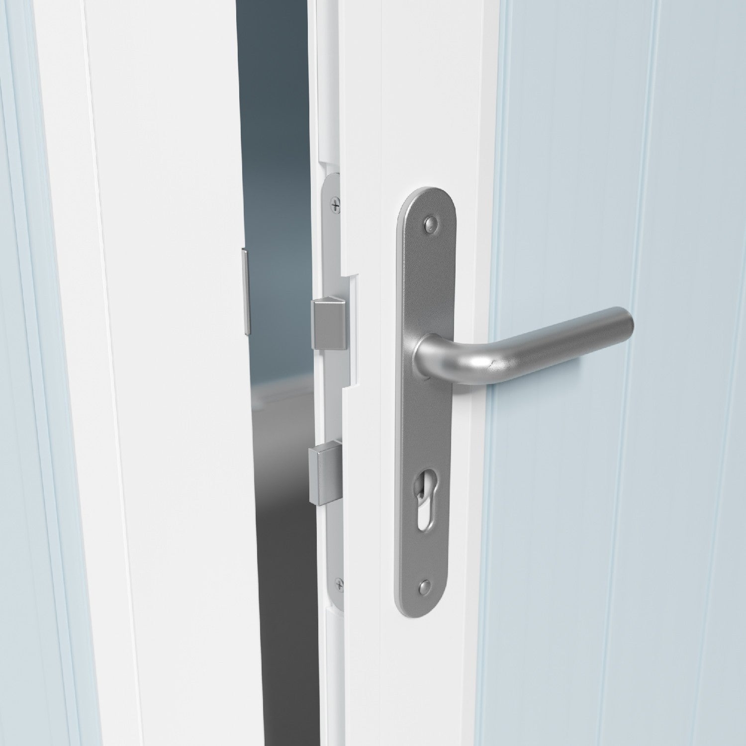 Abri de jardin 7,5 m² gris - bleu Utility