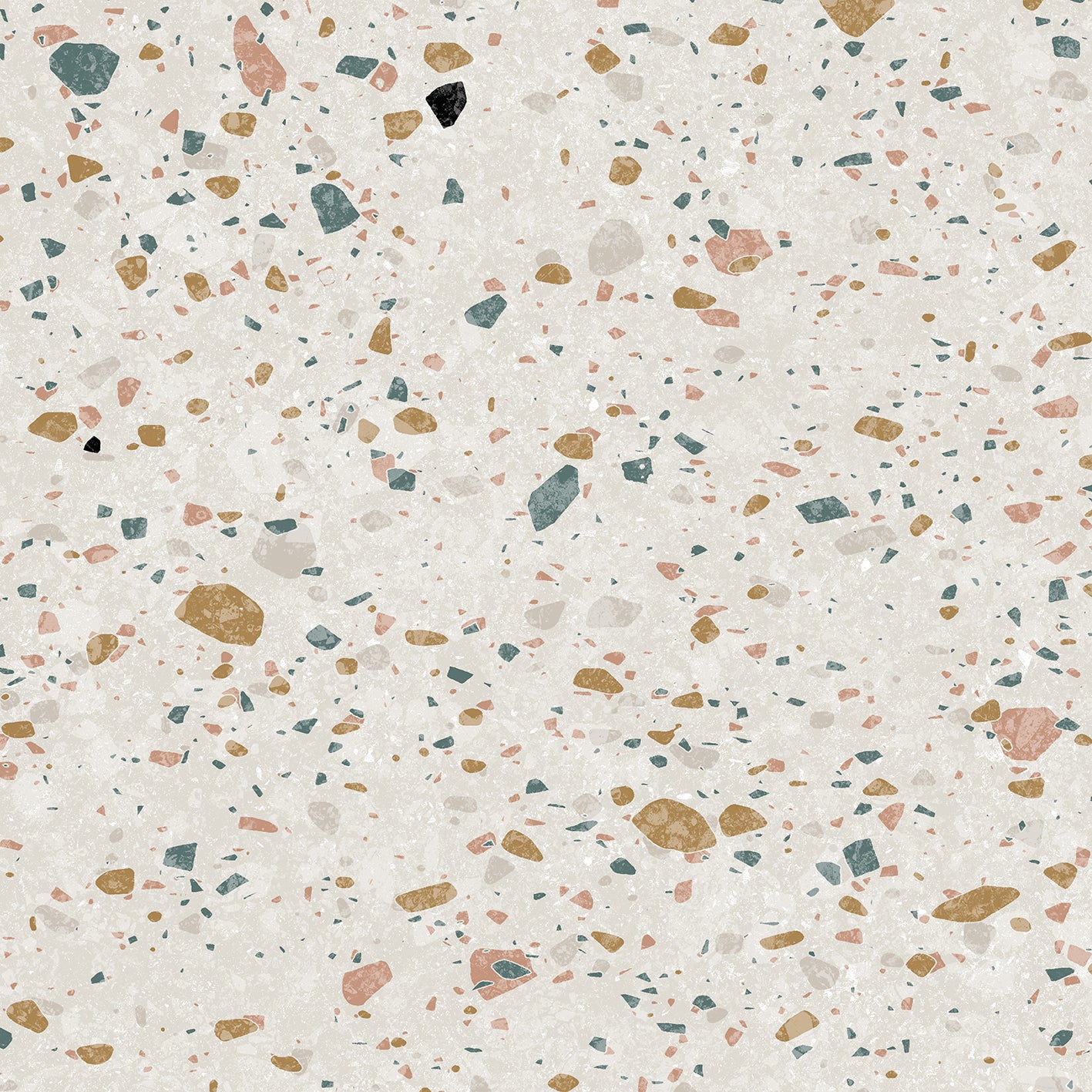Echantillon Element 3D Terrazzo white 37 x 20 cm