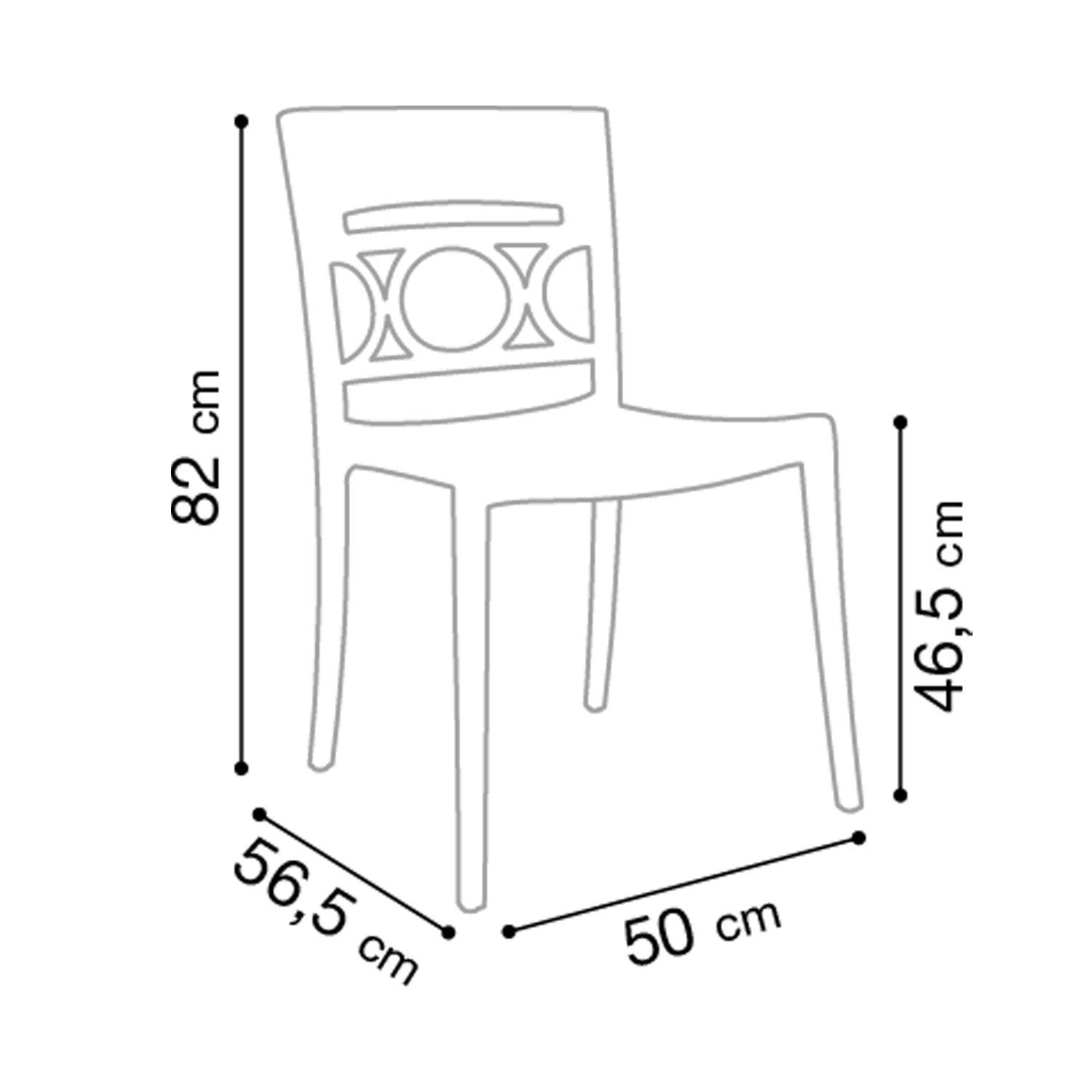 Silla Moon para interior y exterior