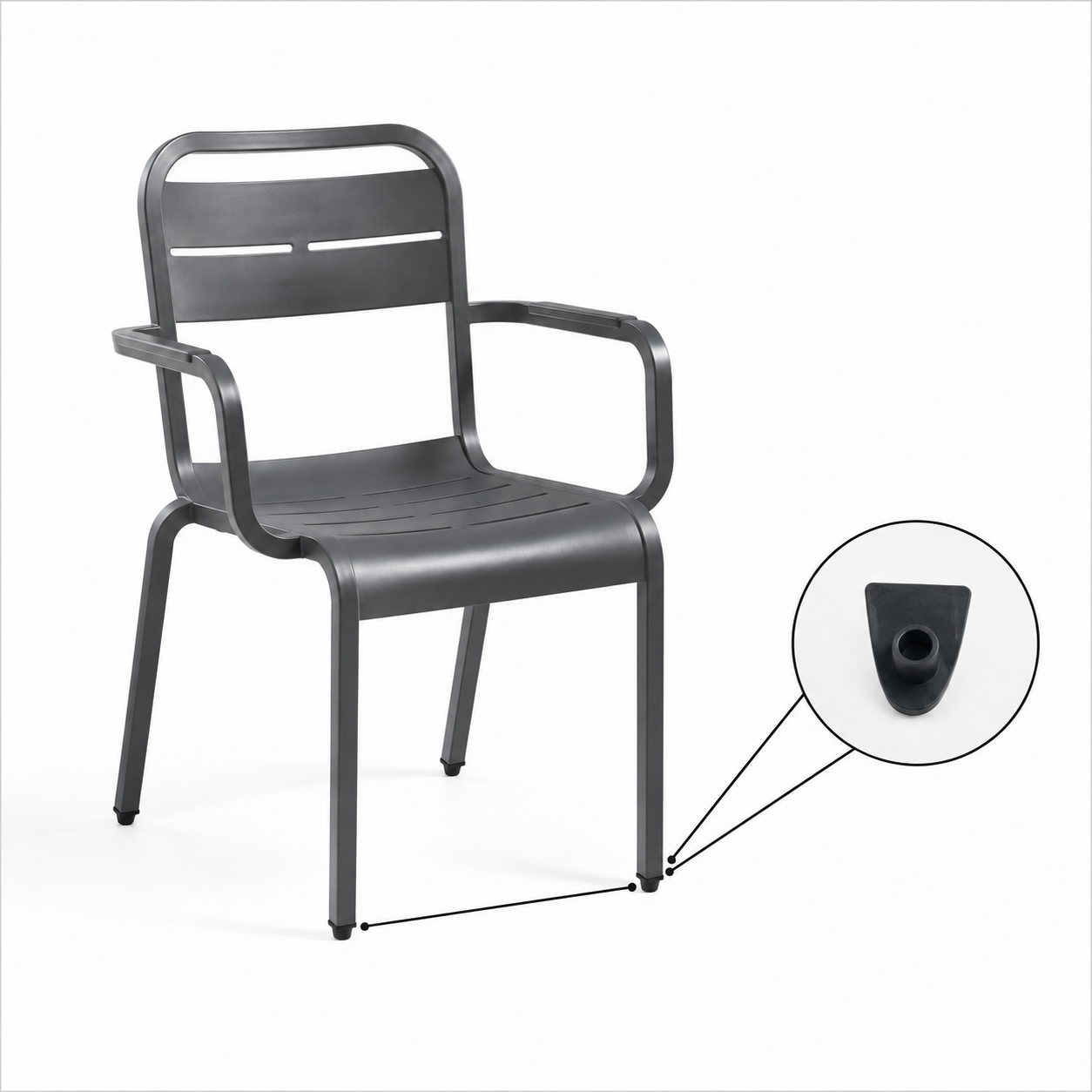 Patin avant pour chaise et fauteuil Cannes