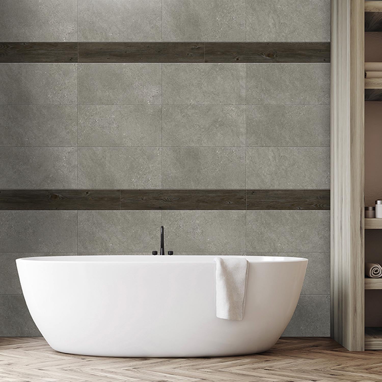 wall tile, decorative, 15x90 cm, Gx Wall+, wood-look / Grosfillex