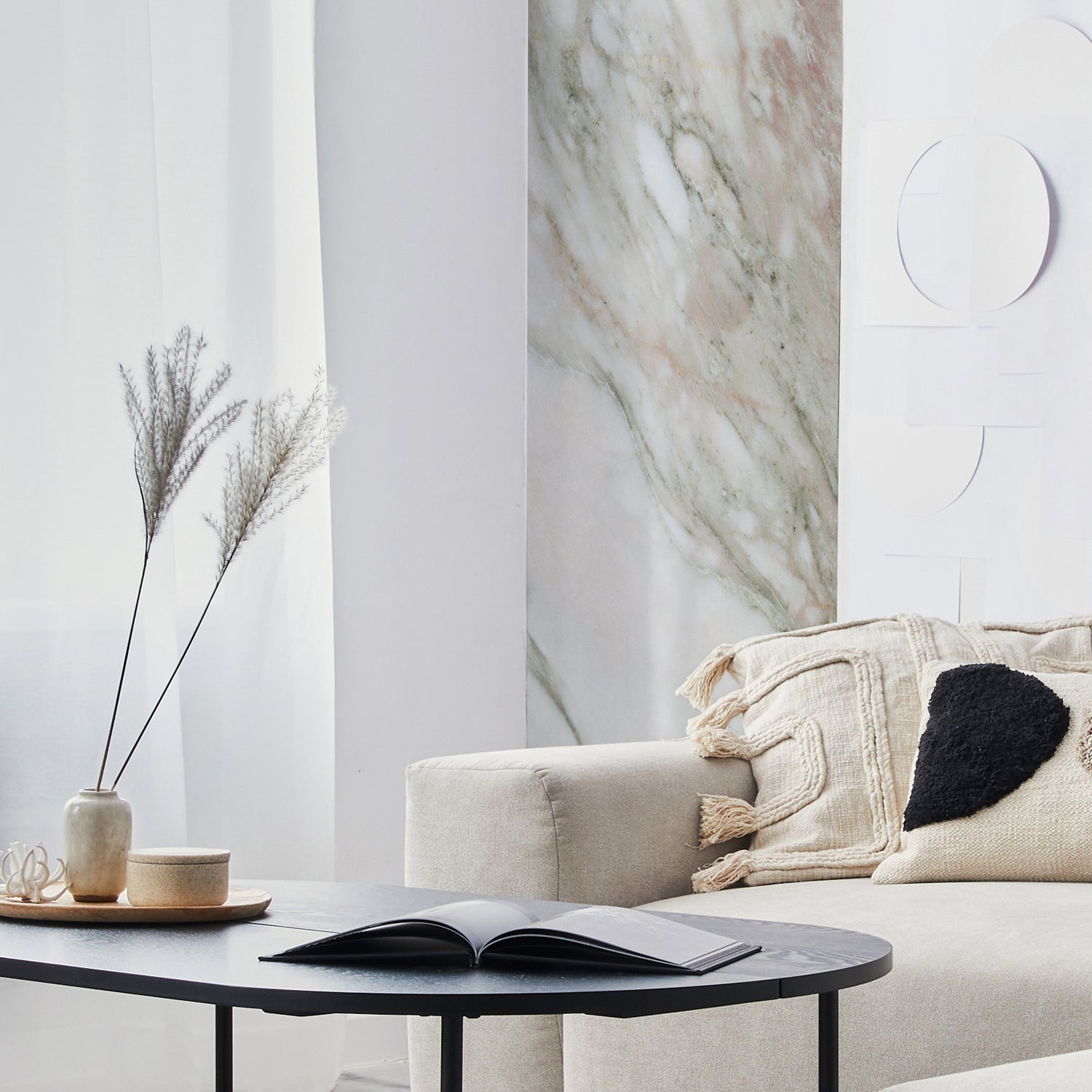 Revêtement Element 3D Marbre Aurora rose