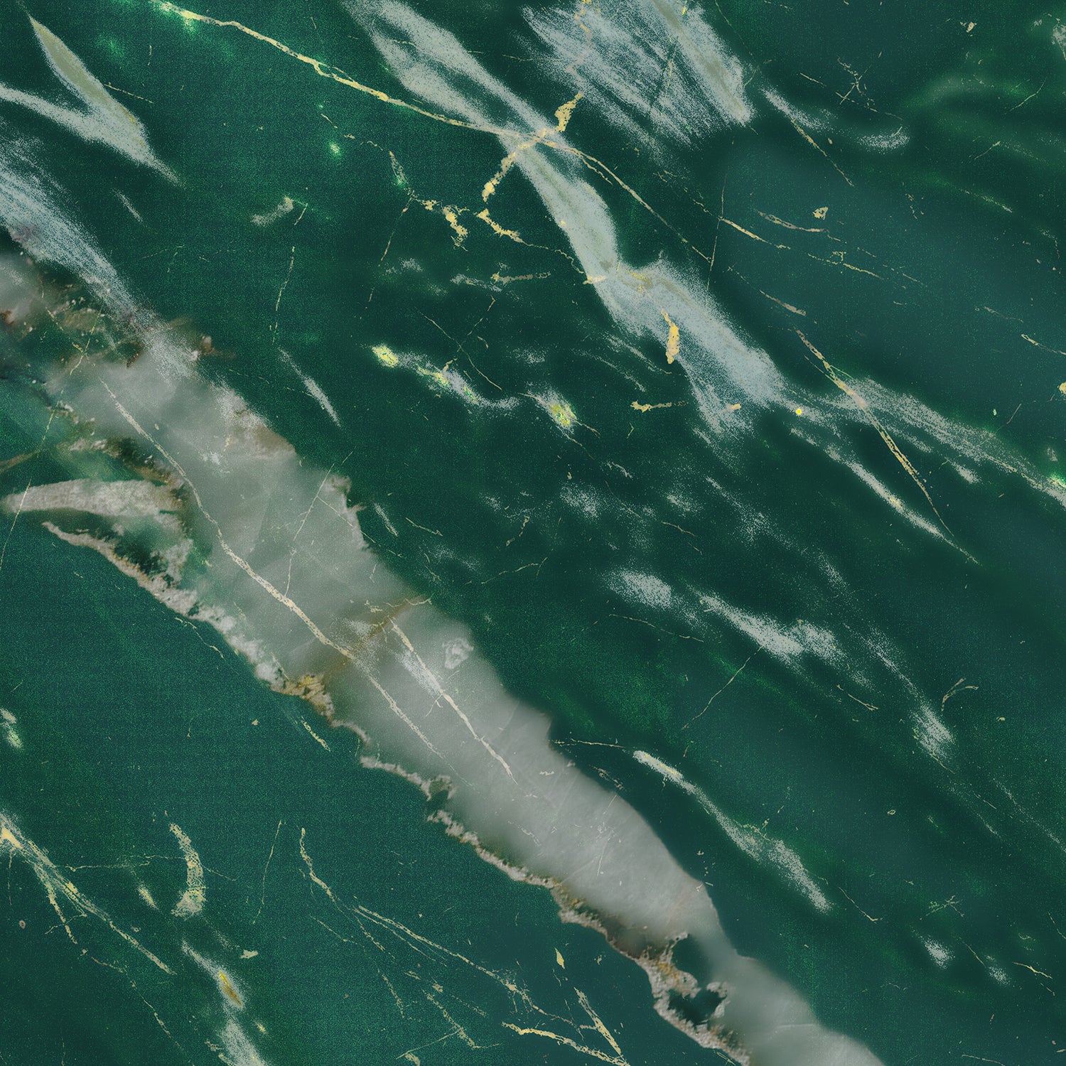 3D cladding in glossy green marble