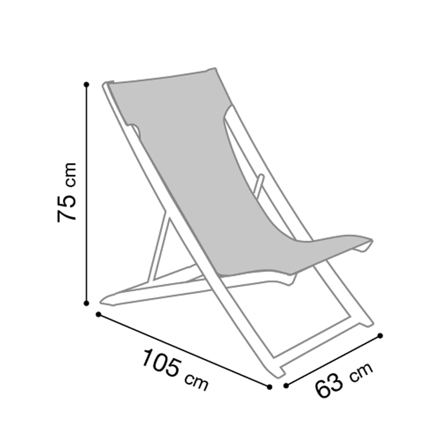 Sunset Relaxation Lounge Chair, Resin Sun Loungers - Grosfillex
