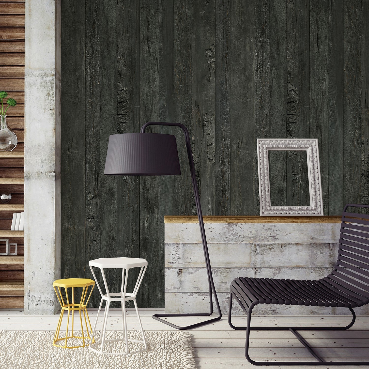 Element 3D Shou Sugi Ban-Verkleidung