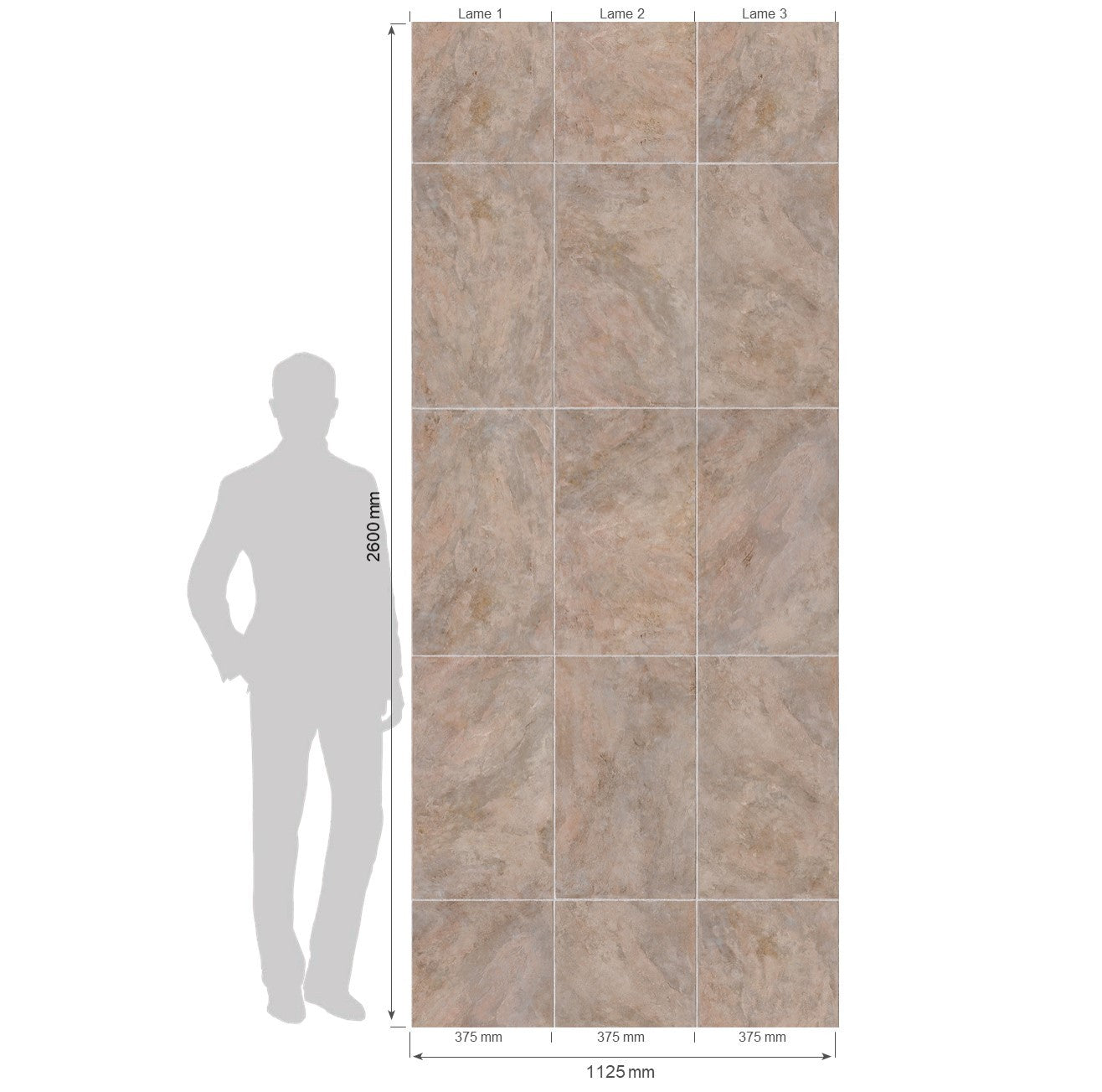 Element 3D-Beschichtung Schiefer