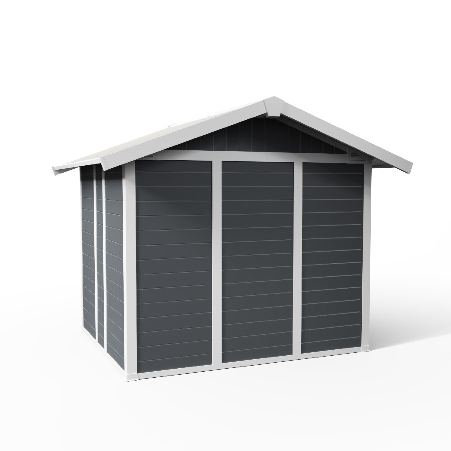 Gartenhaus 4,9 m² PMMA dunkelgrau Deko