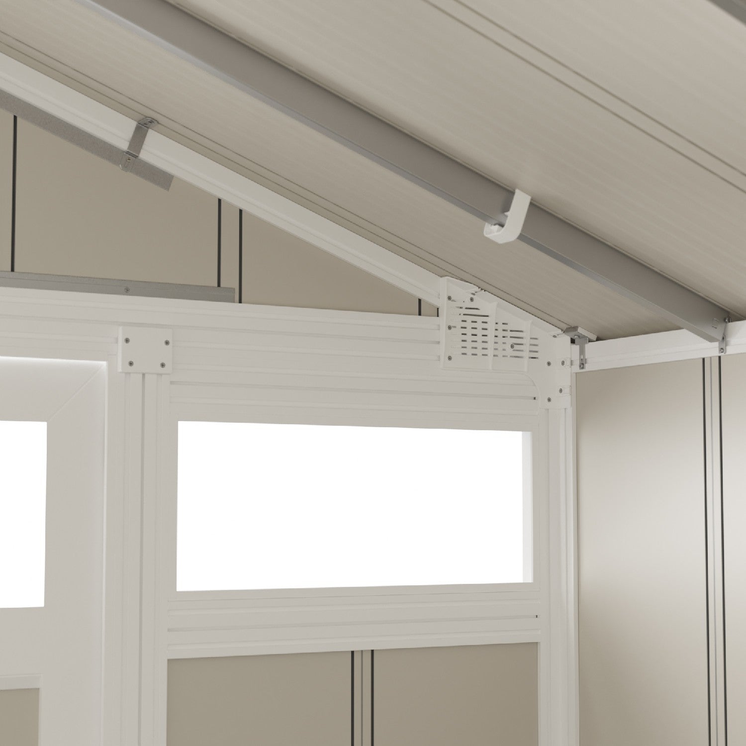 Gartenhaus 11 m² grau-grün Utility