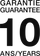10 Jahre Garantie