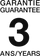 3 Jahre Garantie