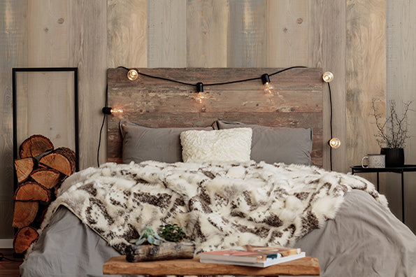 Make a headboard in no time at all—a decorating tip for your bedroom