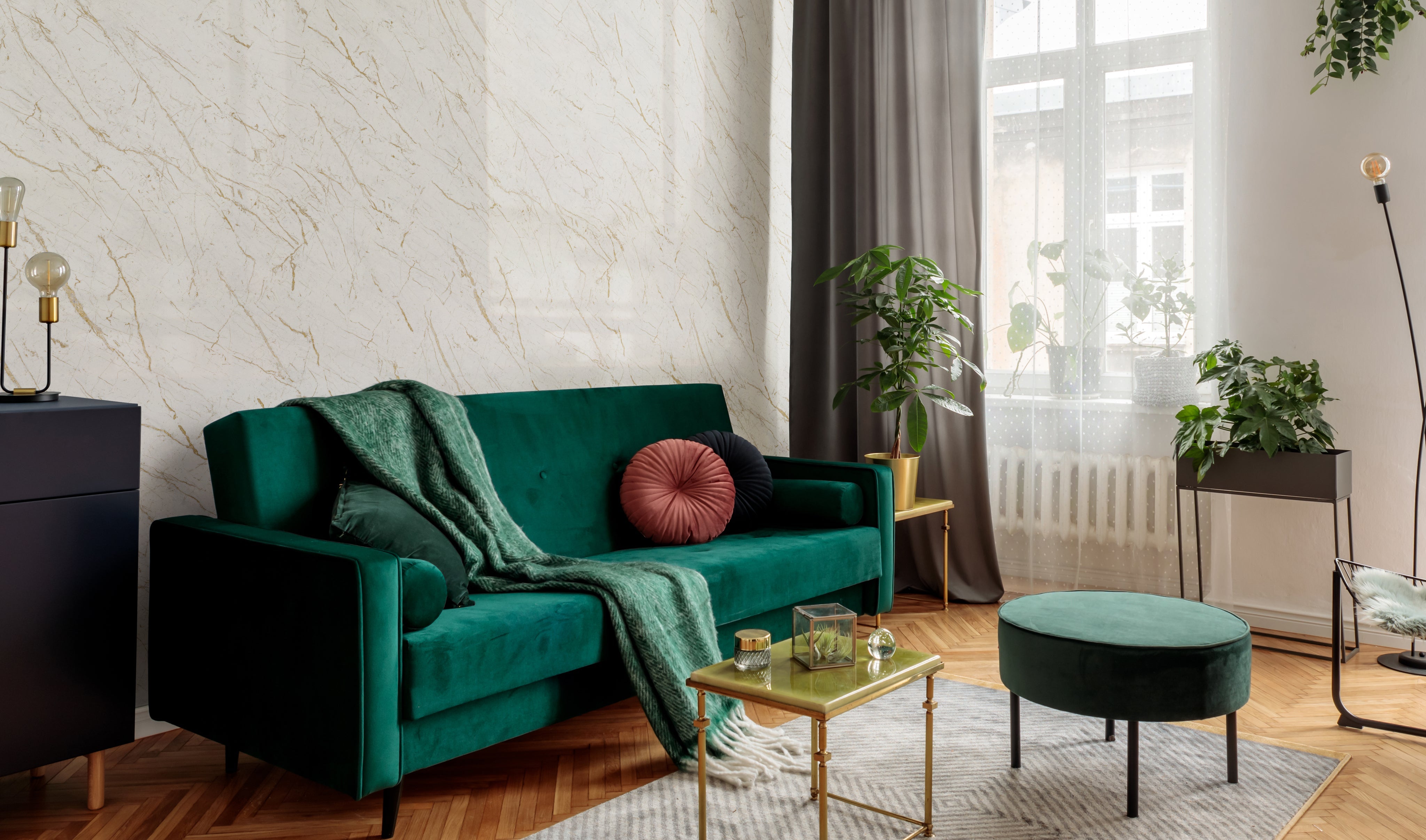 Marble Effect Wall Covering