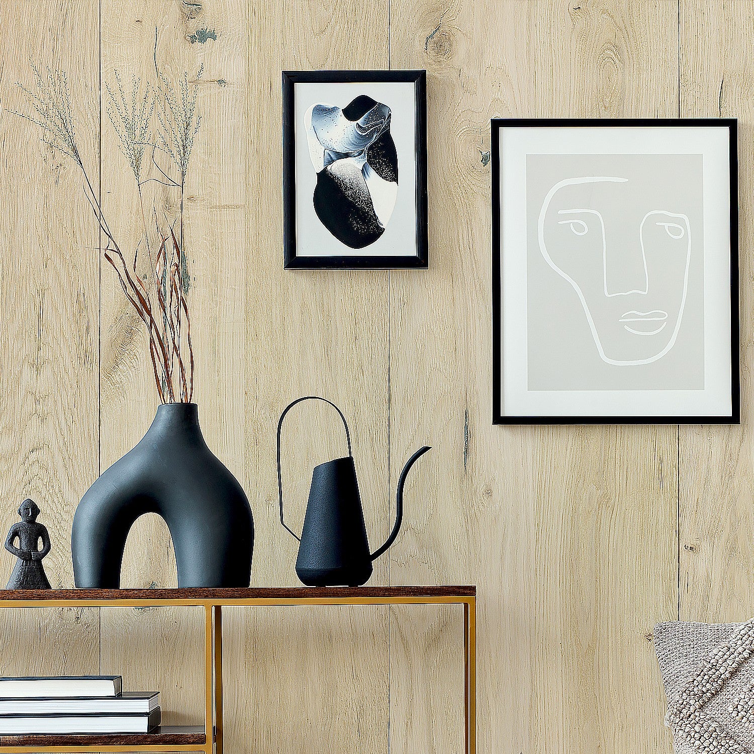 3D cladding in antique light oak