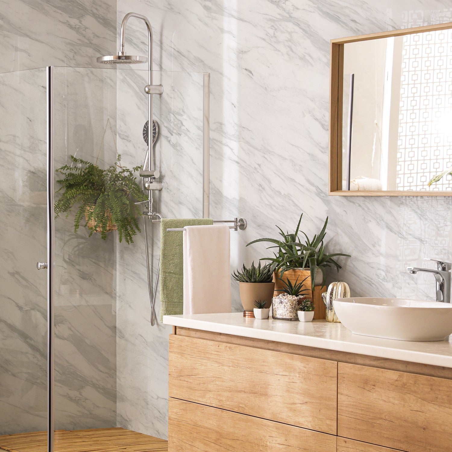 3D Volakas Marble cladding