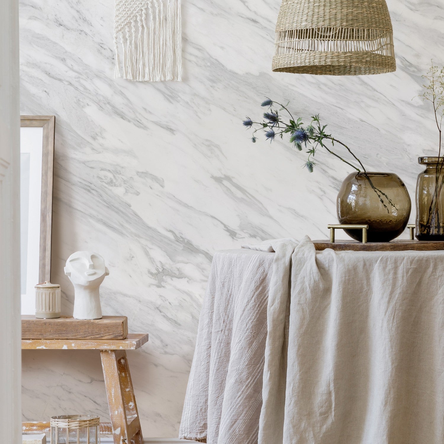 3D Volakas Marble cladding