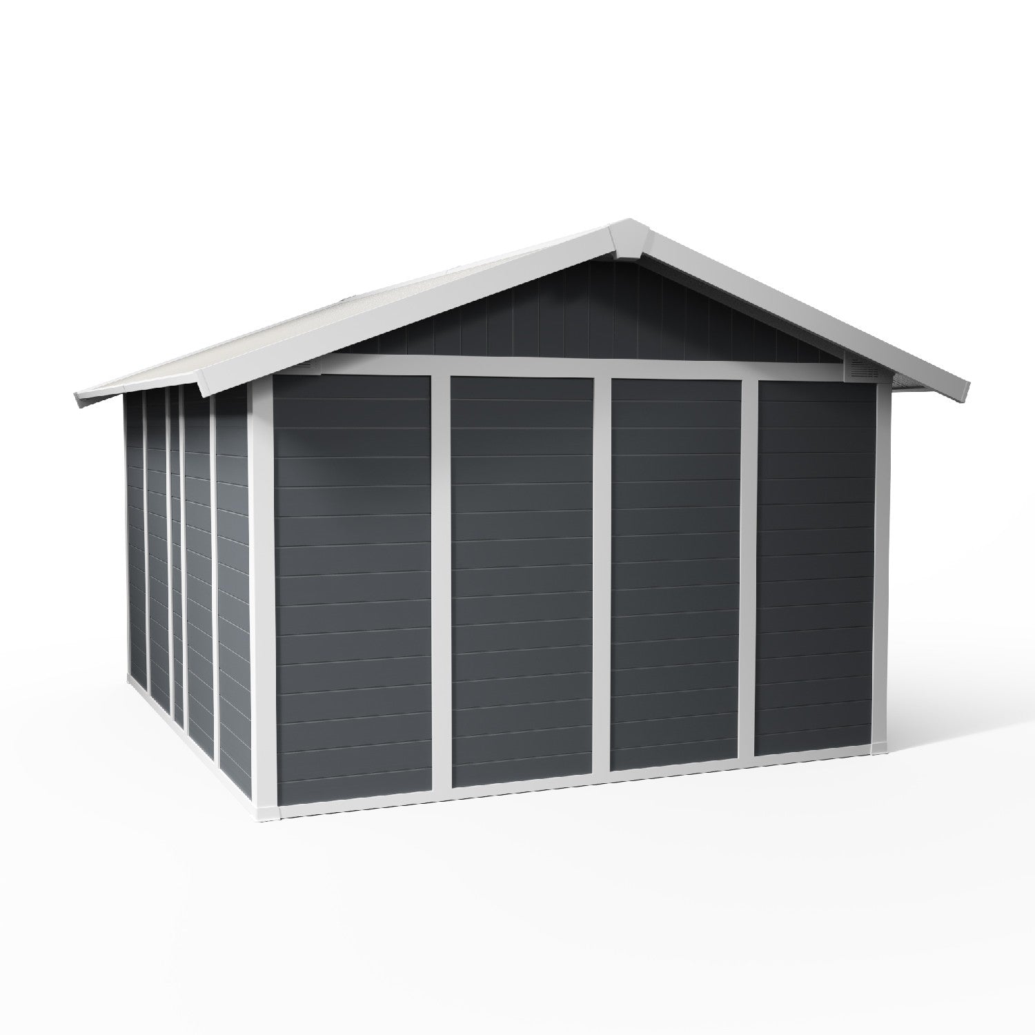 11 m² dark gray garden shed Deco