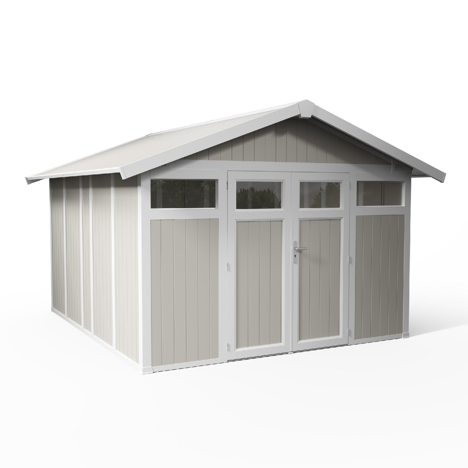 11 m² gray-green Utility garden shed