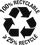 100% recyclable and 25% recycled