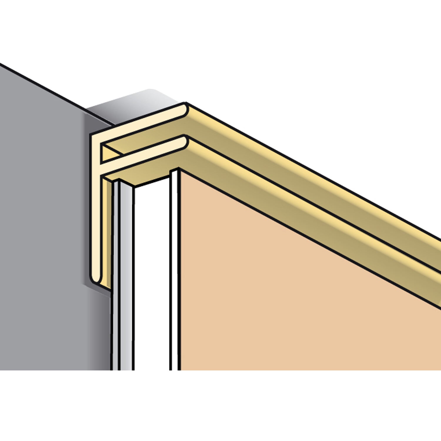 Multi-purpose wall and ceiling finishing profile