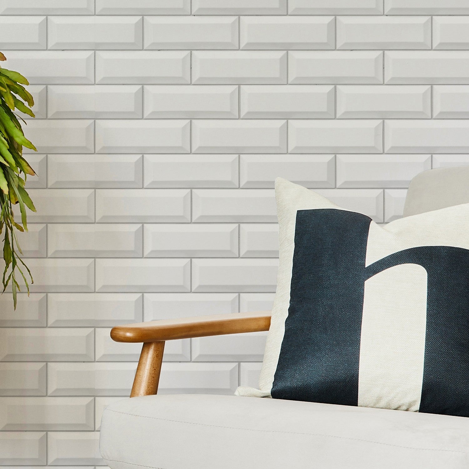 Revestimiento Element 3D Metro white tile