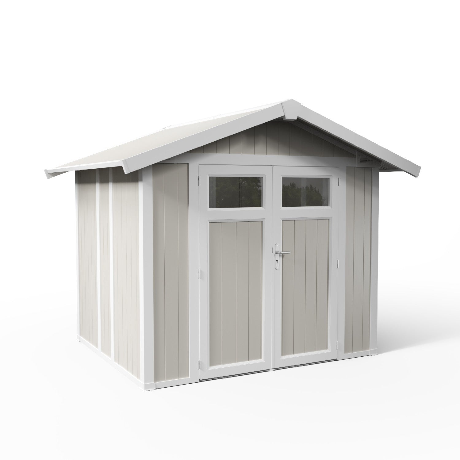 Caseta de jardín 4,9 m² gris verdoso Utility