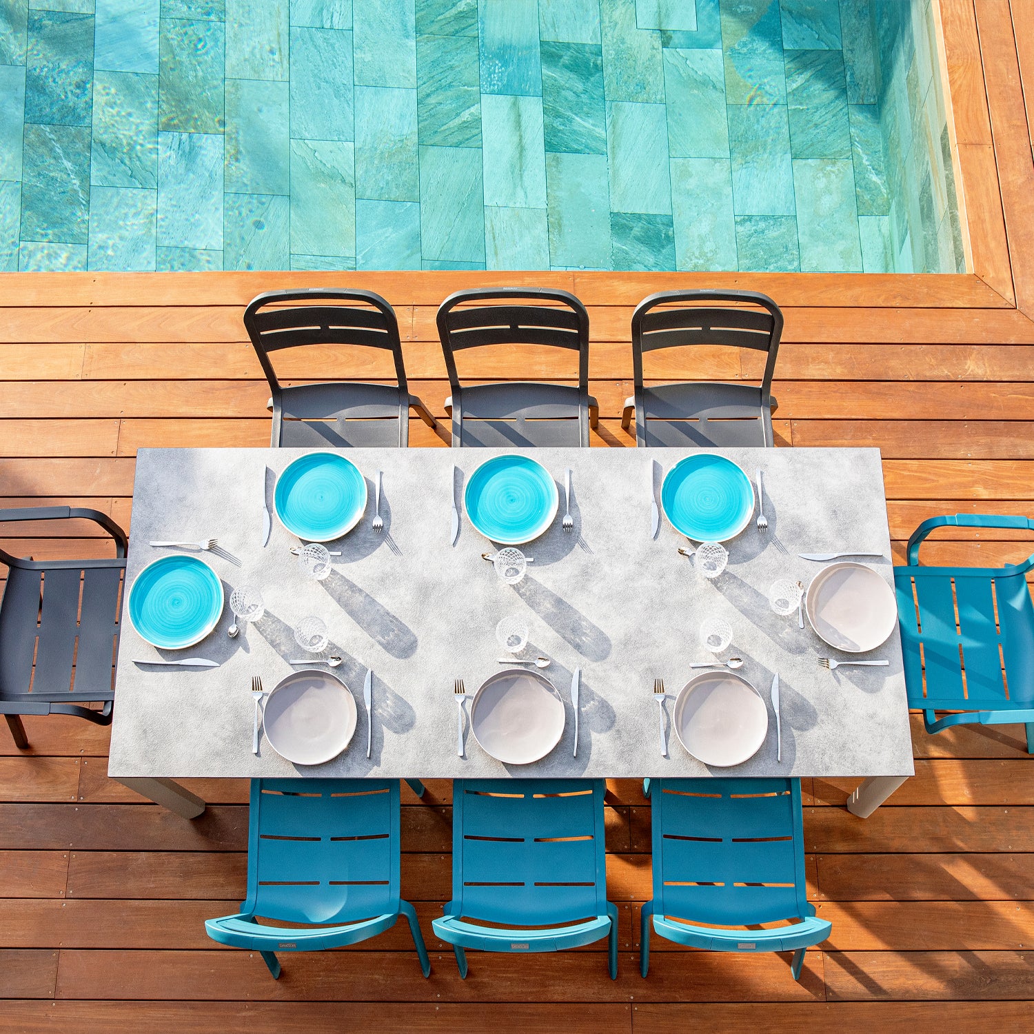 Mesa rectangular GREGGIA 220 x 95 cm